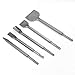 5pcs Different Type SDS Plus Bits Chisel Set for Breaking or Hole on Wall Concrete Stone Long Service Life with 5 Types Chisel for ElectricHammer