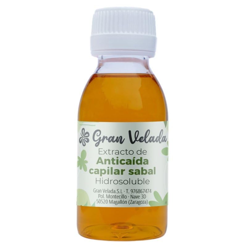 Extracto Anticaída Capilar Sabal | Ideal para Elaborar Champús, Mascarillas y Acondicionadores Caseros | Hidratante, Antiinflamatorio y Calmante| 100 ml
