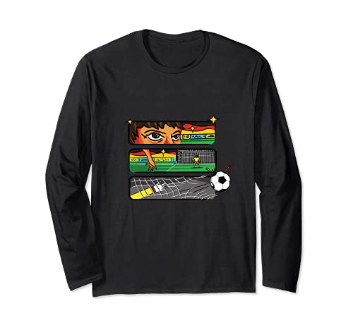 Flag Germany Long Sleeve T-Shirt, Black