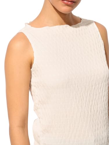 Image of ONLY Women's Textured Self-Design Sleeveless Top