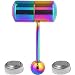 Adecco LLC 2Pcs Vibrating Tongue Ring Stainless Steel Body Piercing With 4 Batteries