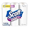 Scott 1000 Toilet Paper, 18 Rolls, Septic-Safe, 1-Ply Toilet Tissue
