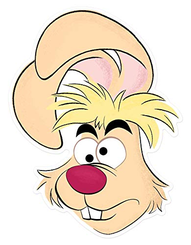 STAR CUTOUTS Ltd SM374 Masque unique avec motif lièvre de mars Alice au pays des merveilles pour les anniversaires, les fans et les fêtes Multicolore