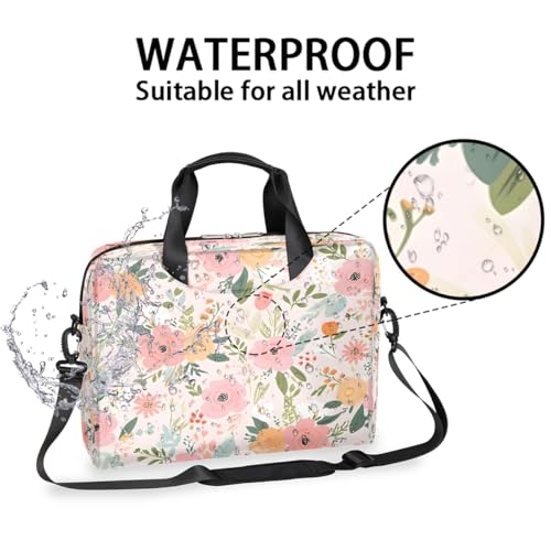 Maletín para portátil bolsa floral 15.6 pulg miniatura 3