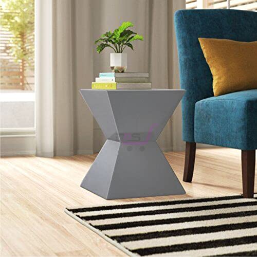 Image of Brown Arts Shoppee Craetive Side Table, Nightstand Coffee End Table for Living Room, Bedroom, Small Spaces Side Table for Living Room (Green) (Grey)