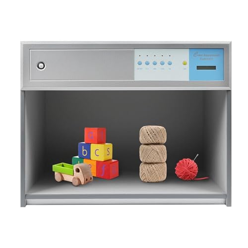 HYHDDM Cabine d'évaluation des couleurs professionnelle à 4 sources lumineuses – Cabine à...