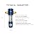 Wheelton Whole House Spin Down Sediment Water Filter, Reusable Sediment Water Filter System, Flushable Prefilter Filtration System for City Water with Self- Cleaning (40 Micron)