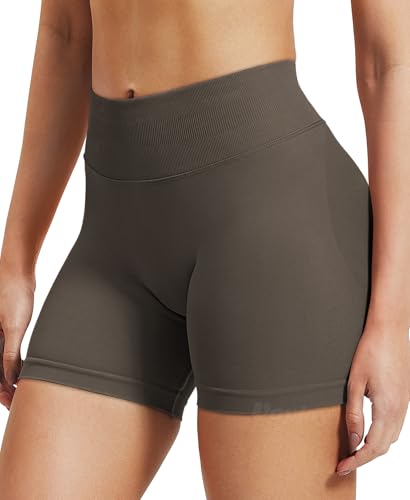 Image of VOYJOY Women Workout Impact Shorts 2.5 inch / 3.6 inch / 4.5 inch / 6 inch Scrunch Butt Booty | Tummy Control, High Waisted, Bike Short, Gentle Compression, for Women