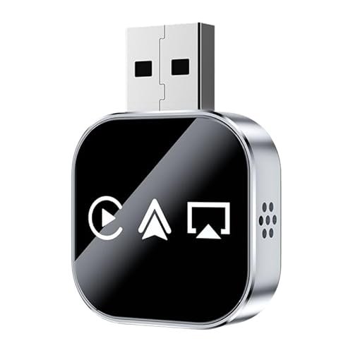 Tagtight Adattatore wireless 3 in 1 per Carplay Smart Carplay Airplay Android Dongle USB cablato Carplay a Wireless Plug and Play, per mirroring dello schermo e navigazione