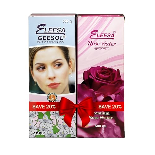Image of Eleesa Premium Skincare Combo Pack, Eleesa Rose Water 500ml with Eleesa Geesol Glycerin Pack 500g with Dispensor