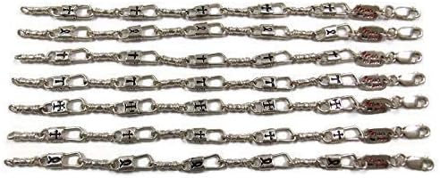 Fishers of Men .925 Sterling Silver Tau Cross ACTS Bracelet