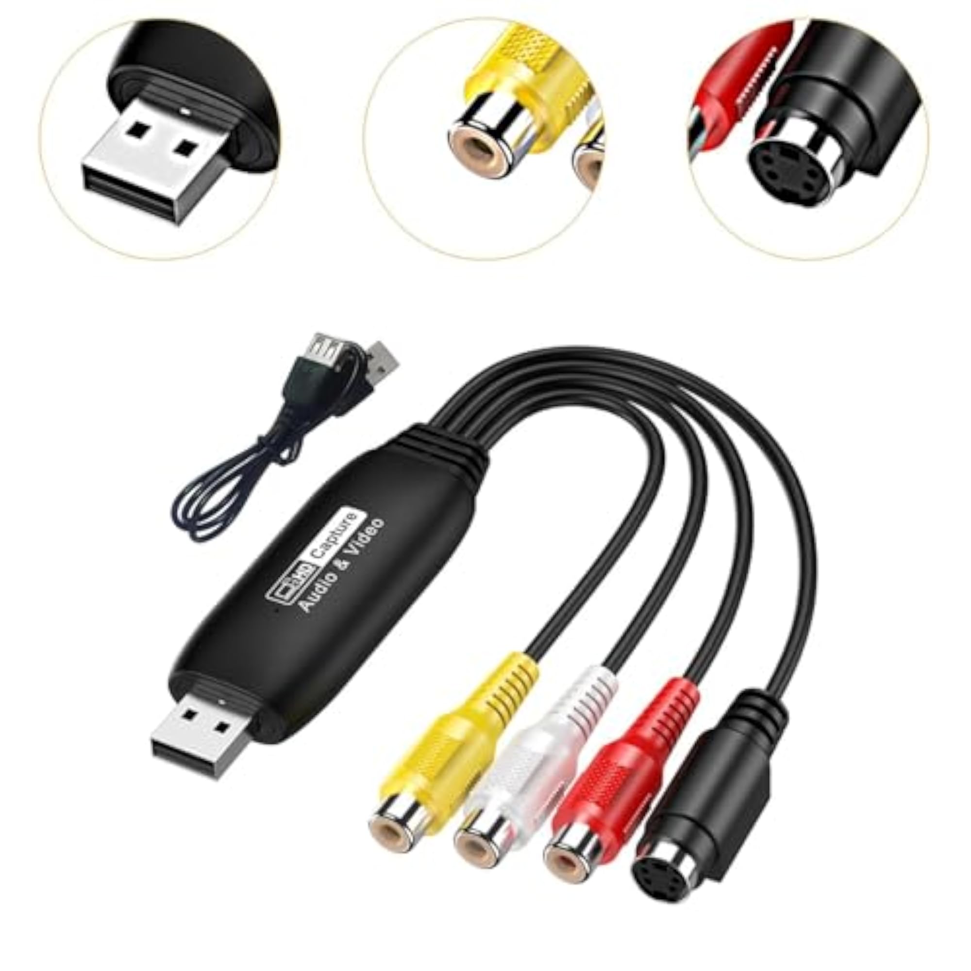 AV to USB 2.0 Video Capture Card, Female