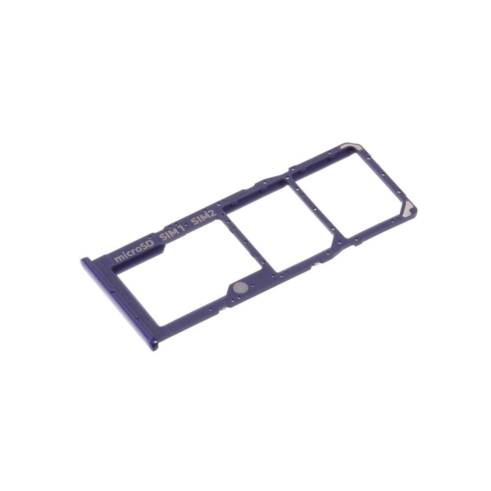 Compatibile con SAMSUNG GALAXY A51 A515F A515 / A71 A715F A715 SM-A715F Carrello Vassoio tray porta scheda nano Sim 1+ SIM 2 + SLOT SLITTA Alloggio Memoria Micro Sd CARD (Blu)