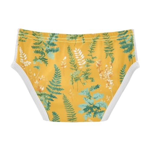 KLL Ferns Vintage Botanical Saffron Baby Boys Comfort Underwear Briefs Cute Children Panties2