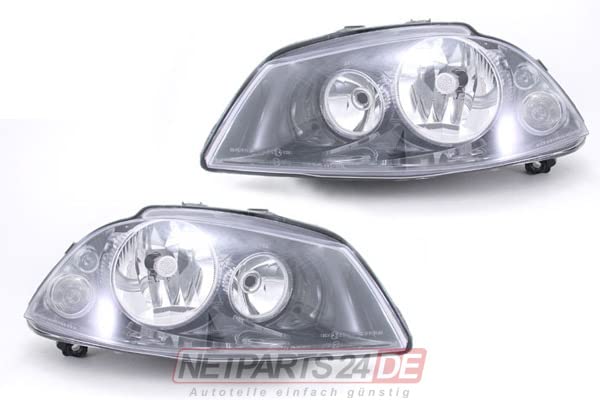 Johns, Phares halogènes avant pour Seat Ibiza 6L à partir de 2002 - Jeu H7 H3 LR