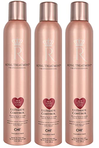 ROYAL TREATMENT ULTIMATE CONTROL WORKING HAIR SPRAY 10 oz pack of 3