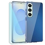 TIANDIMY Silicone Case + 3 Pack Screen Protector for Sony Xperia 1 V,Transparent Shockproof TPU Case,Bumper Phone Case,DustProof,Antiskid Anti-Scratch Phone Cover -M3