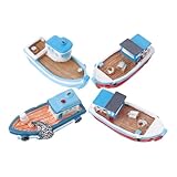 Petit bateau de pêche – cette figurine de bateau de pêche est spécialement conçue pour décorer la maison, le salon, la chambre, le bureau