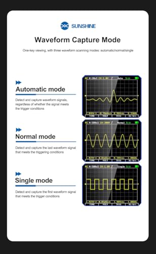 Oscilloscope multimètre 2 en 1 SUNSHINE DT-24 Pro affichage de données - 6