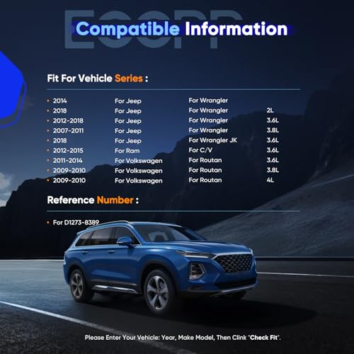 Image of Brake Pads ECCPP D1273 Front Ceramic Brake Pads Kits For Jeep For Wrangler | For Chrysler For Town & Country,For Dodge For Journey,For Dodge For Nitro,For Jeep For Liberty,For Ram For C /V,For Routan