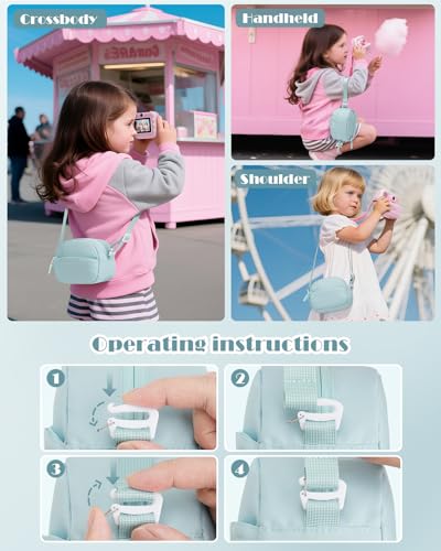 Funda suave para cámara instantánea infantil color azul miniatura 4