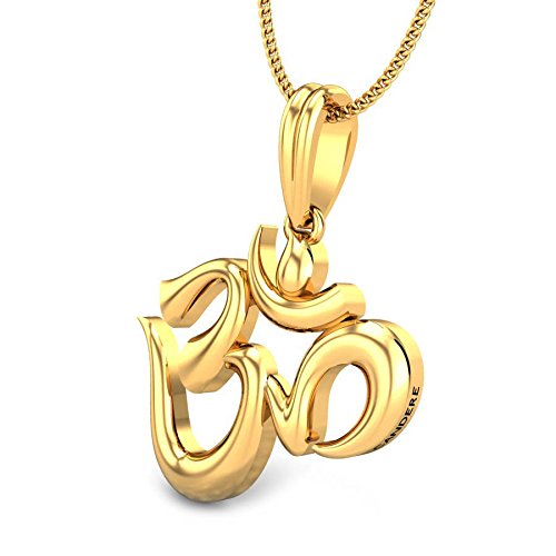 Yellow Gold Aakaksha Om Pendant 