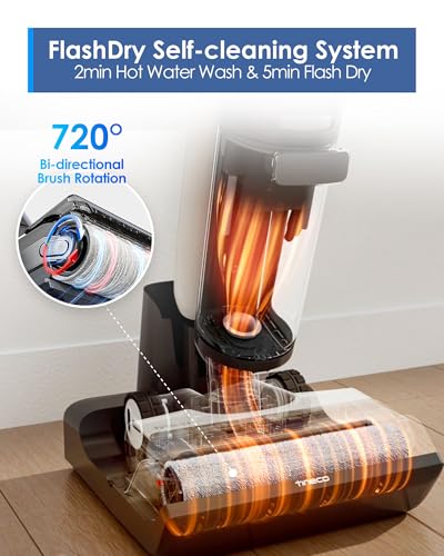 Image of Tineco Switch S7 Wet Dry Vacuum Cleaner, Smart Floor Washer Multi-Function, Self-Cleaning, Extended Battery Lifespan 65Min Runtime, ZeroTangle Brush Dual-Edge Cleaning, Whole-House Cleaning