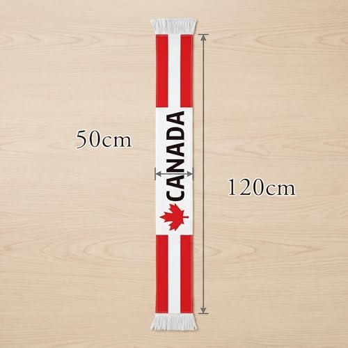 Canada Soccer Jersey Accessory - National Football Supporter Scarf, Premium Sports Gear for Tournament & Patriotic Day Event Souvenir — view 5