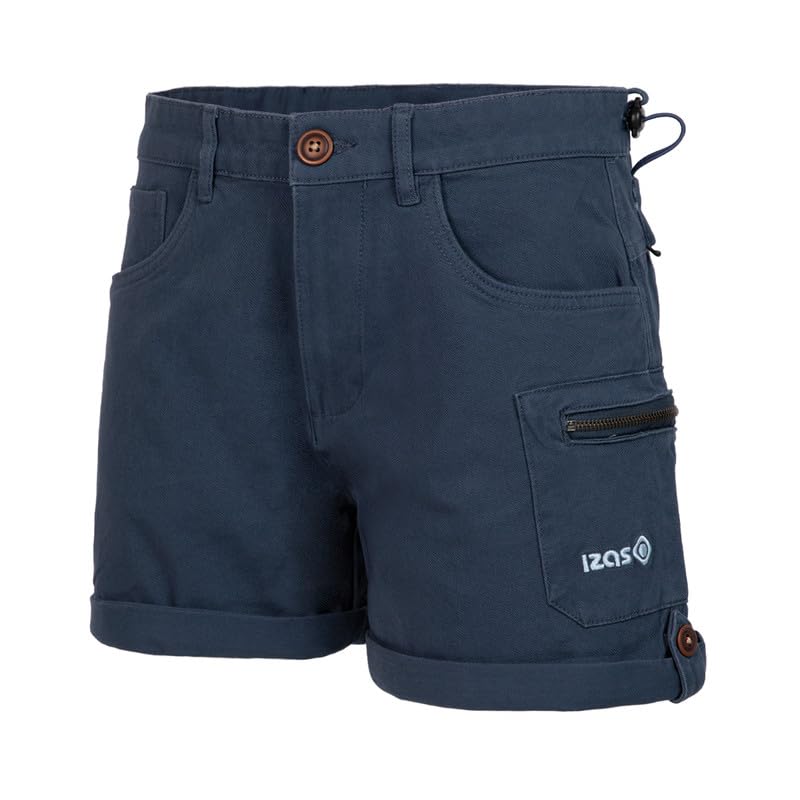 Izas - Pantalón de Montaña para Mujer - Pantalón Elástico de Trekking y Senderismo - Resistente, Transpirable e Impermeable - Regular Fit - Secado Rápido - Lardy SH - Color Azul - Talla XS