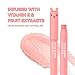 TONYMOLY Petit Bunny Lip Gloss for Women, Long Lasting Lip Crayon, Korean Gloss for Lips, Vitamin E Enriched, Soften & Moisturize Lips, Juicy Peach