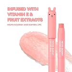 TONYMOLY Petit Bunny Lip Gloss for Women, Long Lasting Lip Crayon, Korean Gloss for Lips, Vitamin E Enriched, Soften & Moisturize Lips, Juicy Peach - Image 3