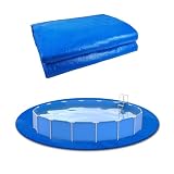 CIEOVO 10 x 10 Ft Swimming Pool Ground Cloth, Round Swimming Pool Liner Pad Heavy Duty Pool Ground Mat...