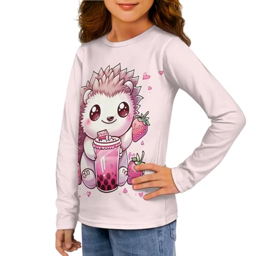 Xhuibop 3 Pack Girls Shirts Sweatshirts Boys Clothing Crewneck Tee Tops4