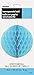 Solid Powder Blue Hanging Paper Honeycomb Ball - 8'', 1 Count | Perfect for Parties & Home Decor