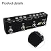 3 Loop Box Guitar Effect Pedal For MOSKYaudio With True Bypass And Tuner Mute, Metal Shell Looper For Guitarists And Bassists, Unlimited Recording Time And Flexible Input Position Black