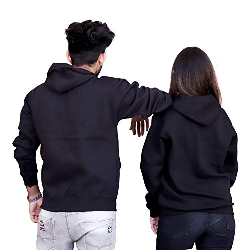 Image of The Tee Shop Couple Hoodie Cotton Warm Pullover Printed Beauty & Beast Hoodies - Pack of 2
