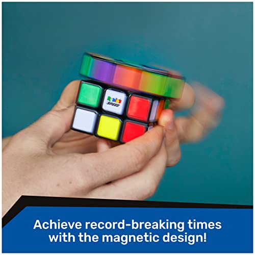 Rubik’s Cube, 3X3 Magnetic Speed Cube, Super Fast Problem-Solving Challenging Retro Fidget Toy Travel Brain Teaser, For Adults & Kids Ages 8 And Up #TOP1
