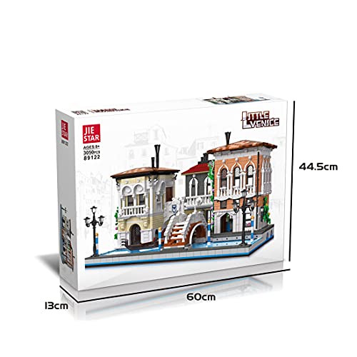 YaYashow Straßenansicht von Venedig Haus Bausteine Bausatz, Modular Buildings, Konstruktionsspielzeug Kompatibel mit… – Bild 8