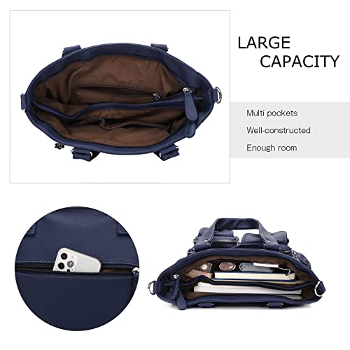 Image of KL928 Large Purses for Women Shoulder Bag Tote Handbags Stylish Vegan Leather Hobo Bags Ladies, A-Black-4 | Large