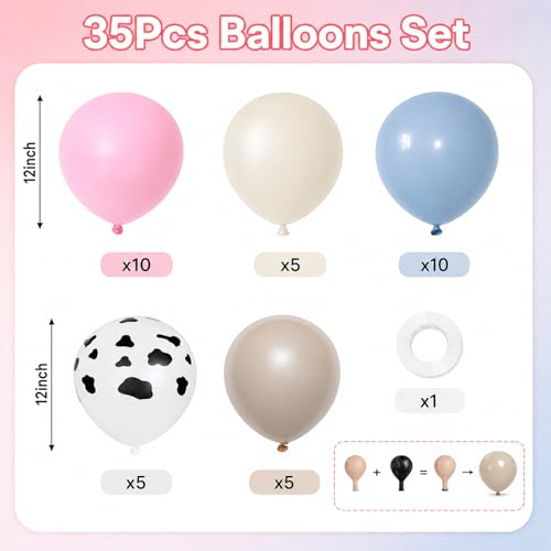 Image of Pink and Blue Balloons, Boy or Girl Gender Reveal Balloons
