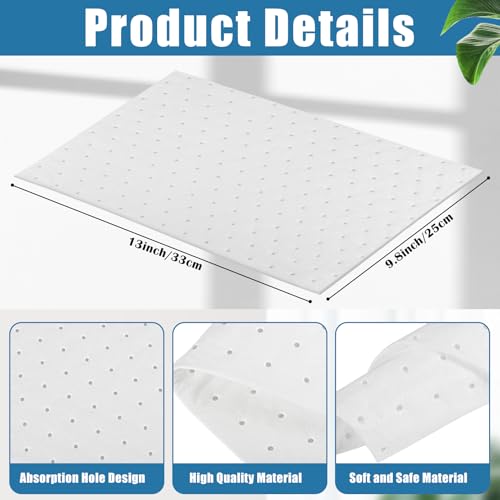 Image of 50 Pcs Oil Absorbent Pads, 9.8 x 13 Inch Oil Spill Mat, Oil-Only Absorbent Mat Pad, Heavy Weight Absorbing Sheets Oil Pads, Universal Absorbing Mat for Home Garage Basement, White