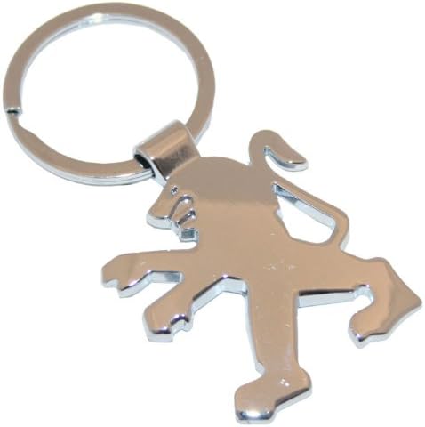 2828shop Peugeot chrome car keyring