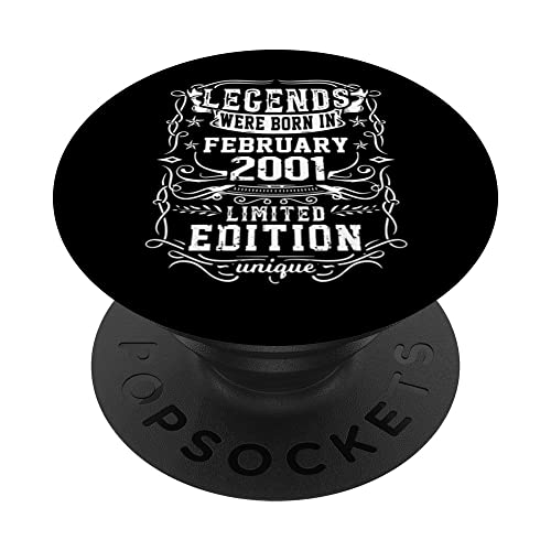 Cumpleaños Febrero 2001 Edición Limitada Regalo February PopSockets PopGrip Intercambiable