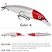 YIBAISI 5Pcs Glow Hard Baits 7g/14g Crankbaits Trout Walleye Lures Swimbait Minnow Fishing Lures for Saltwater Fishing