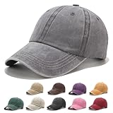 Fuantuda Retro Gorra Beisbol, Gorra Unisex de Tamaño Ajustable, Gorras Beisbol 100% Algodón, Visera para Mujer, Gorras de Hombre Verano Transpirable para Hombres y Mujeres