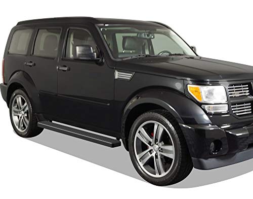 Estribos laterales Negros acero inoxidable APS Dodge Nitro miniatura 6