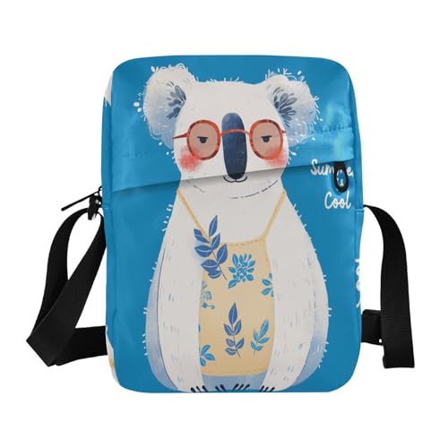 Summer Blue Koala messenger bags men shoulder bag Shoulder Handbag Adjustable Strap for Outdoor Daily work