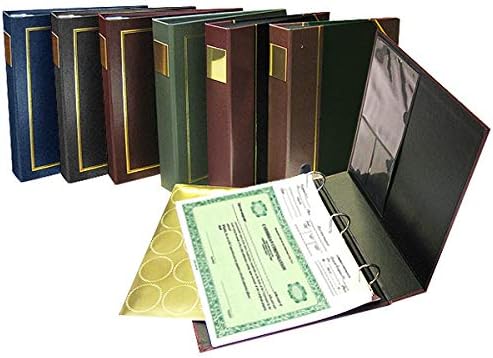 New! Junior Corpkit Corporate kit: Binder with Plate, Gold Wafer Seals, Certificates, Bylaws/Operating Agreement & Slipcase (Corporation, Black)
