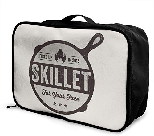 Preisvergleich Produktbild Bratpfanne Gepäcktasche Lässig Große Kapazität Tragbarer Koffer Aufbewahrungstasche Gepäckverpackung Einkaufstasche Reise Seesack Wochenendausflug Große Kulturbeutel