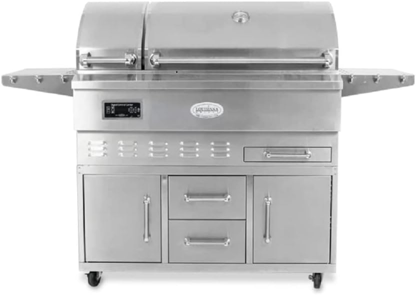 Wood Pellet Grill and Smoker with Cart, Estate Series 860C